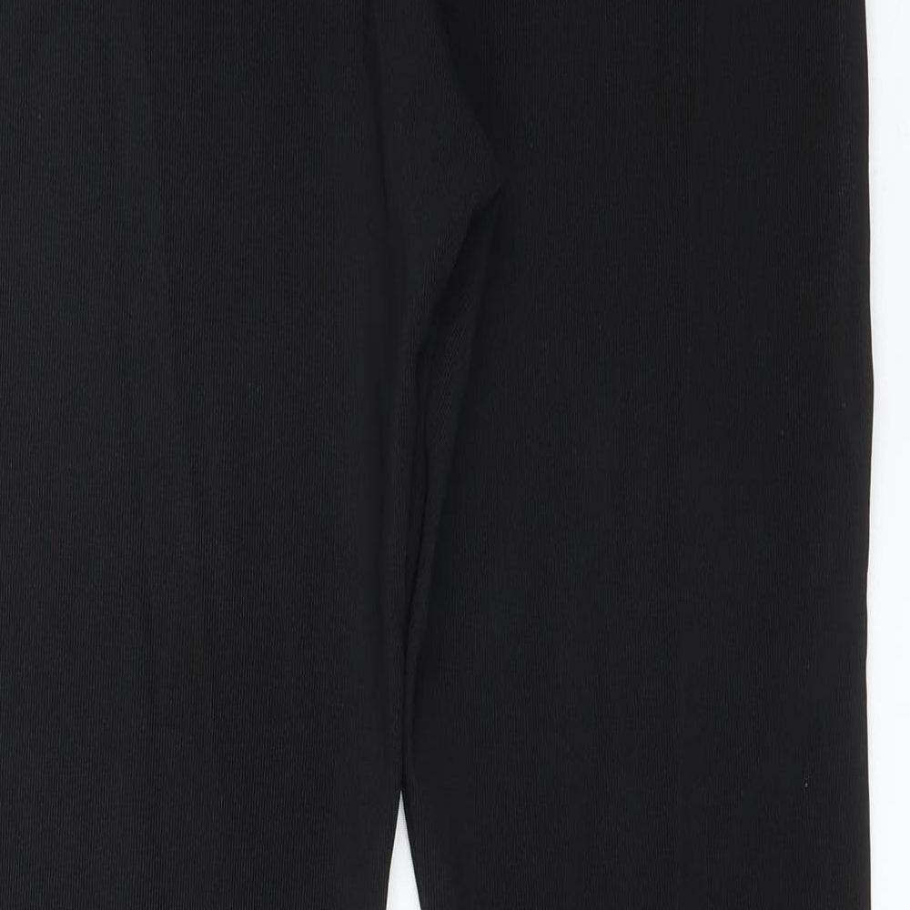 Womens UK Size 12 Preworn Regular Fit  Black Trousers