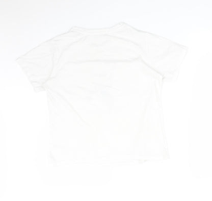 Womens UK Size S DUNNES White Basic T-Shirt