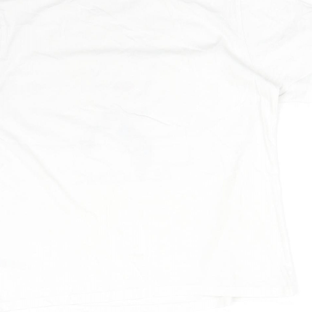 Womens UK Size S DUNNES White Basic T-Shirt