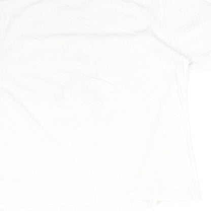Womens UK Size S DUNNES White Basic T-Shirt