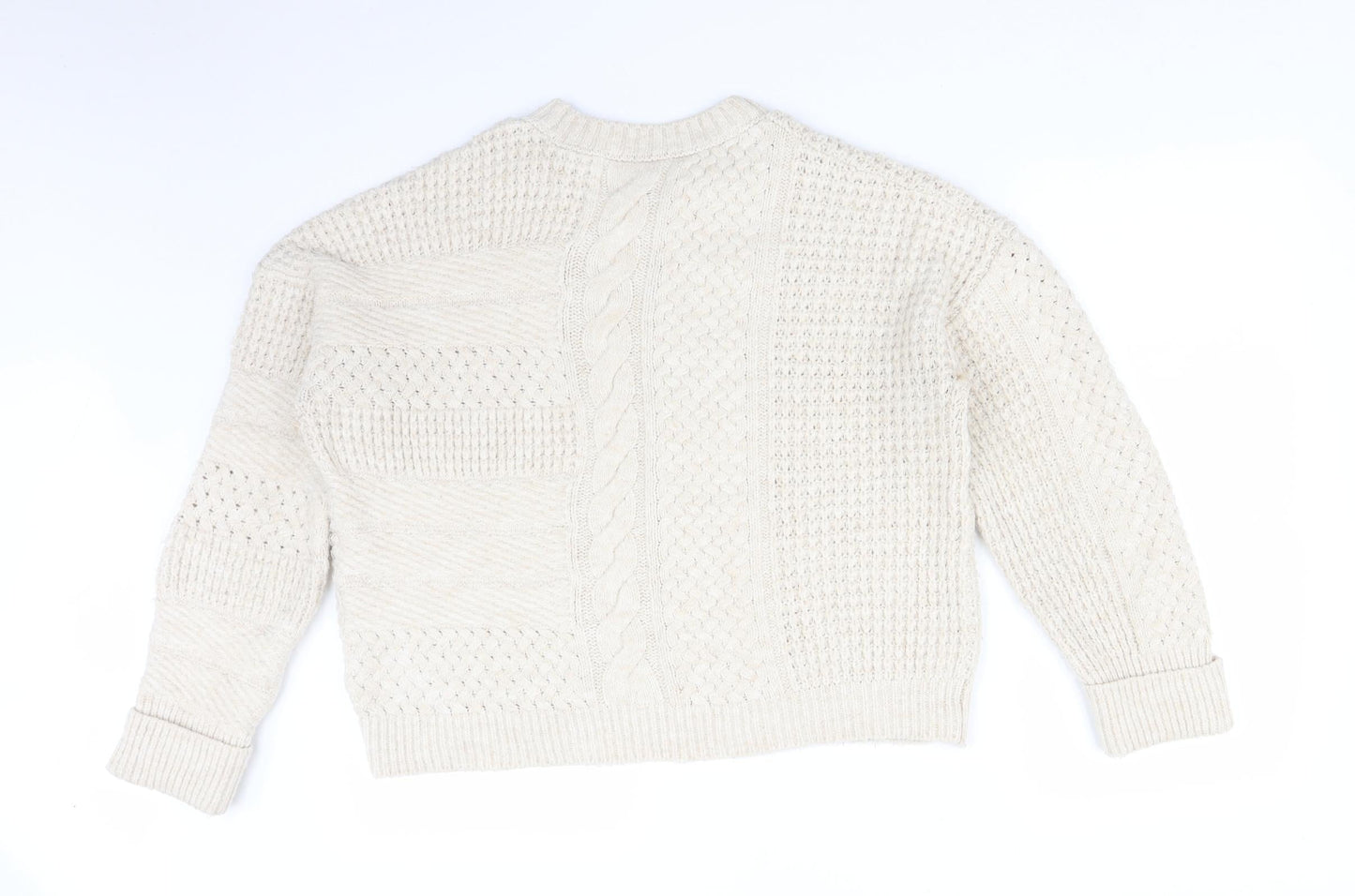 Womens UK Size M NEXT Beige Pullover Jumper