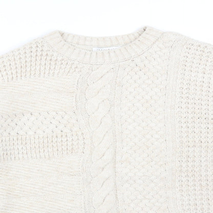 Womens UK Size M NEXT Beige Pullover Jumper