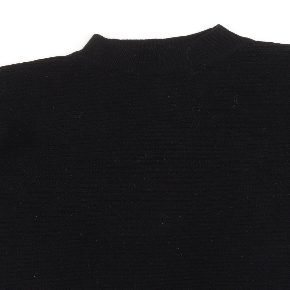 Womens UK Size L Missguided Black Pullover Jumper