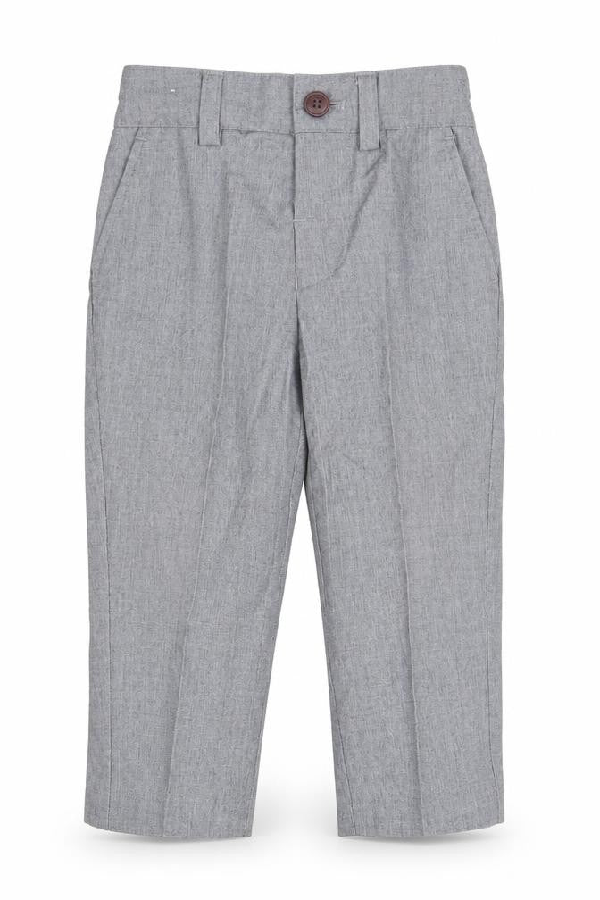 Front view of Next Baby Grey Track Pants Trousers, size 9-12, Months