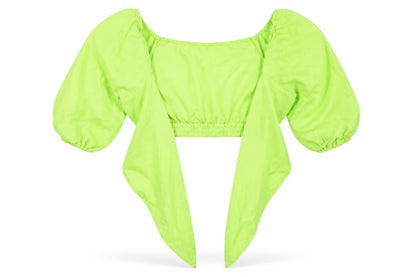 Front view of Moon River women’s green basic blouse, size L