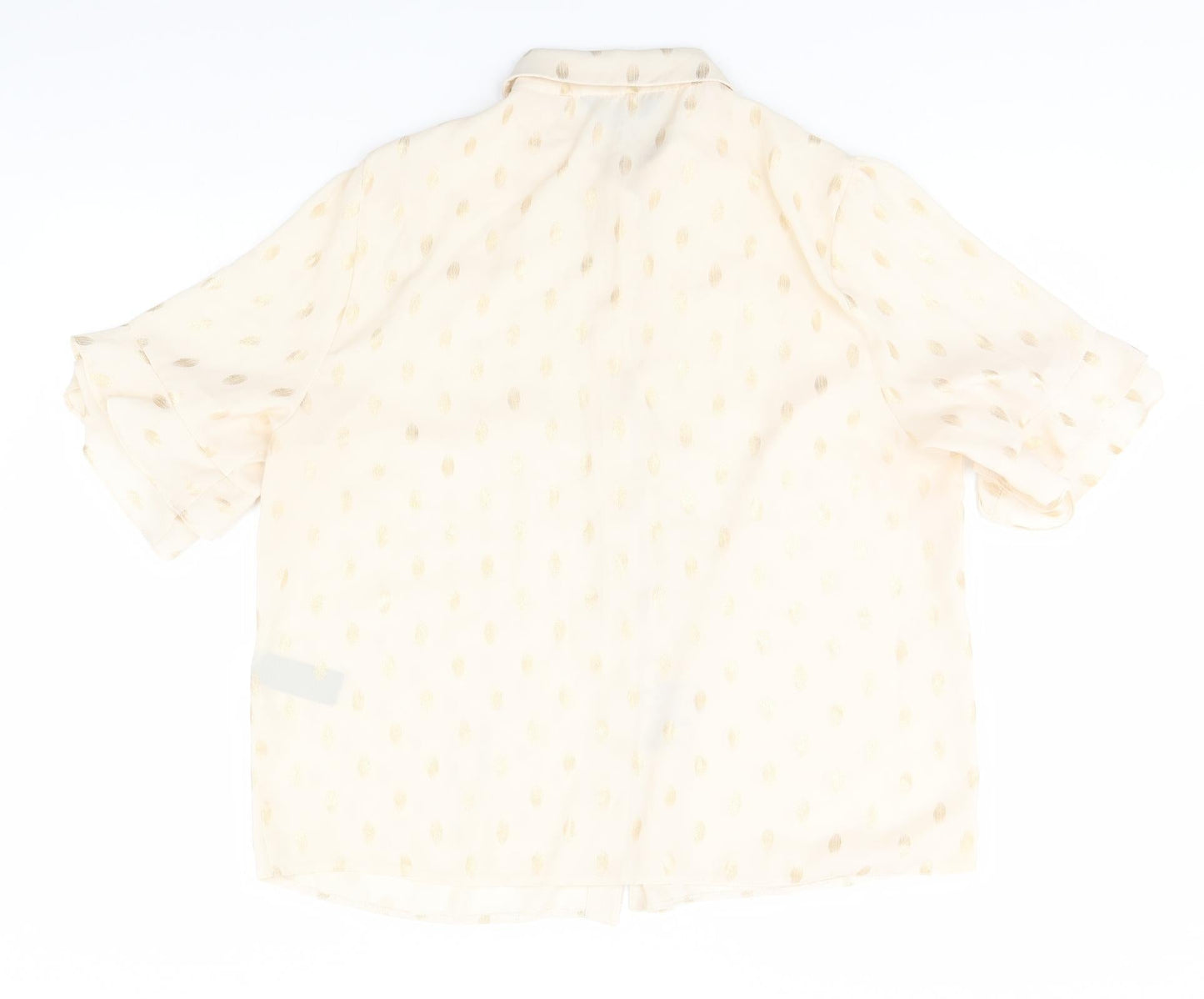 Womens UK Size 16 Dorothy Perkins Ivory Basic Button-Up