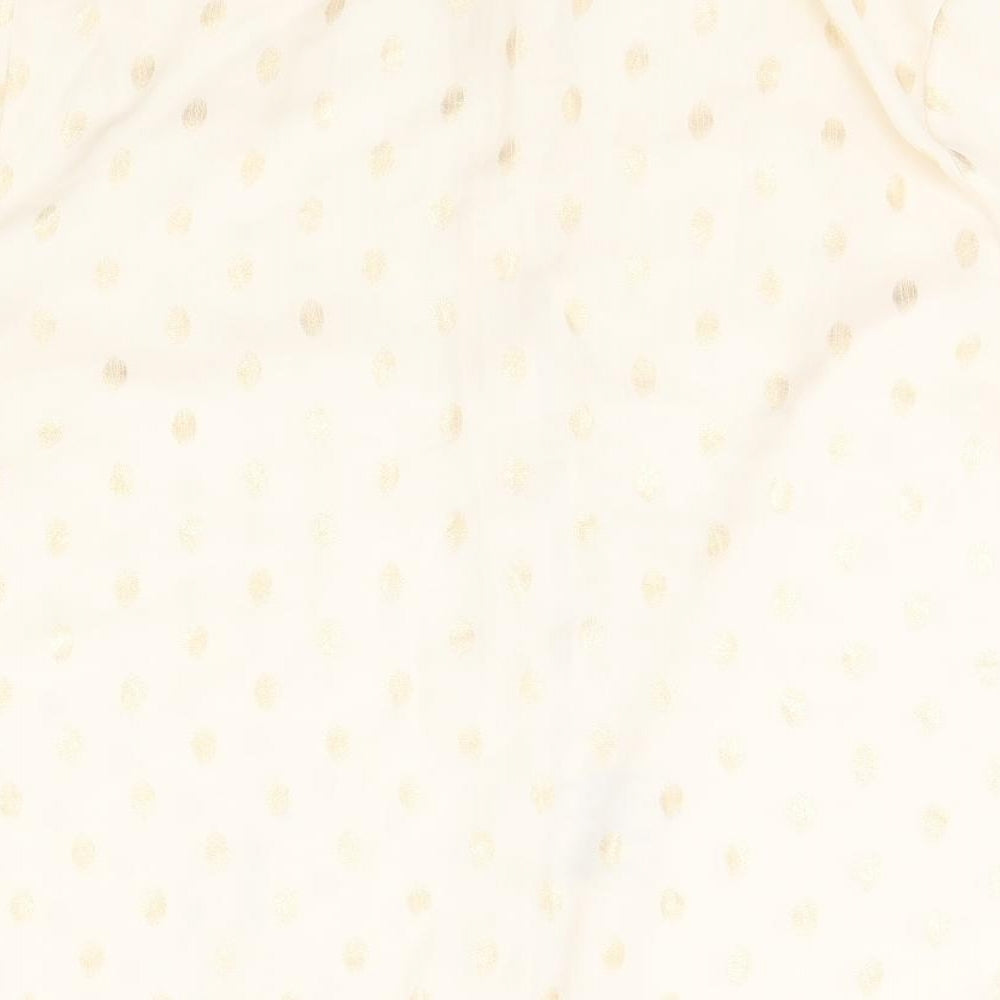 Womens UK Size 16 Dorothy Perkins Ivory Basic Button-Up