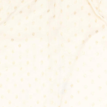 Womens UK Size 16 Dorothy Perkins Ivory Basic Button-Up