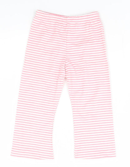 Ladybird Baby Pink Striped  Sweatpants Trousers Size 12-18 Months