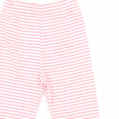 Ladybird Baby Pink Striped  Sweatpants Trousers Size 12-18 Months