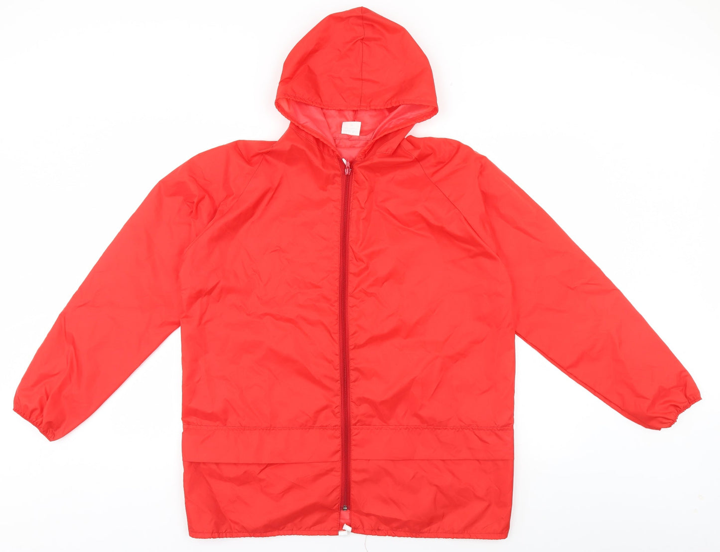 Mens UK Size M Preworn Red Rain Coat