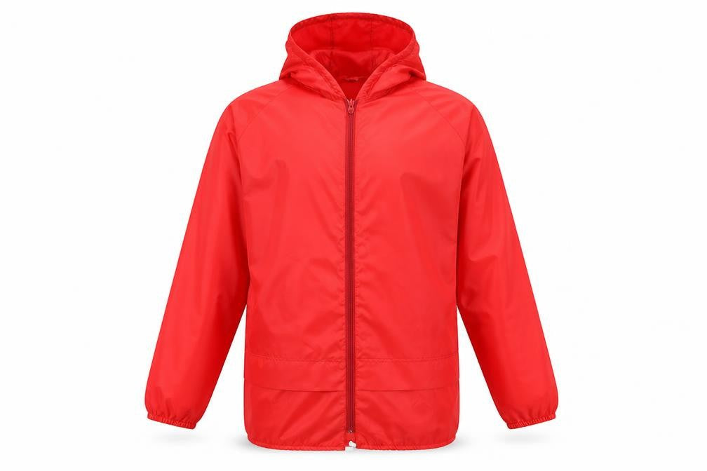 Mens UK Size M Preworn Red Rain Coat