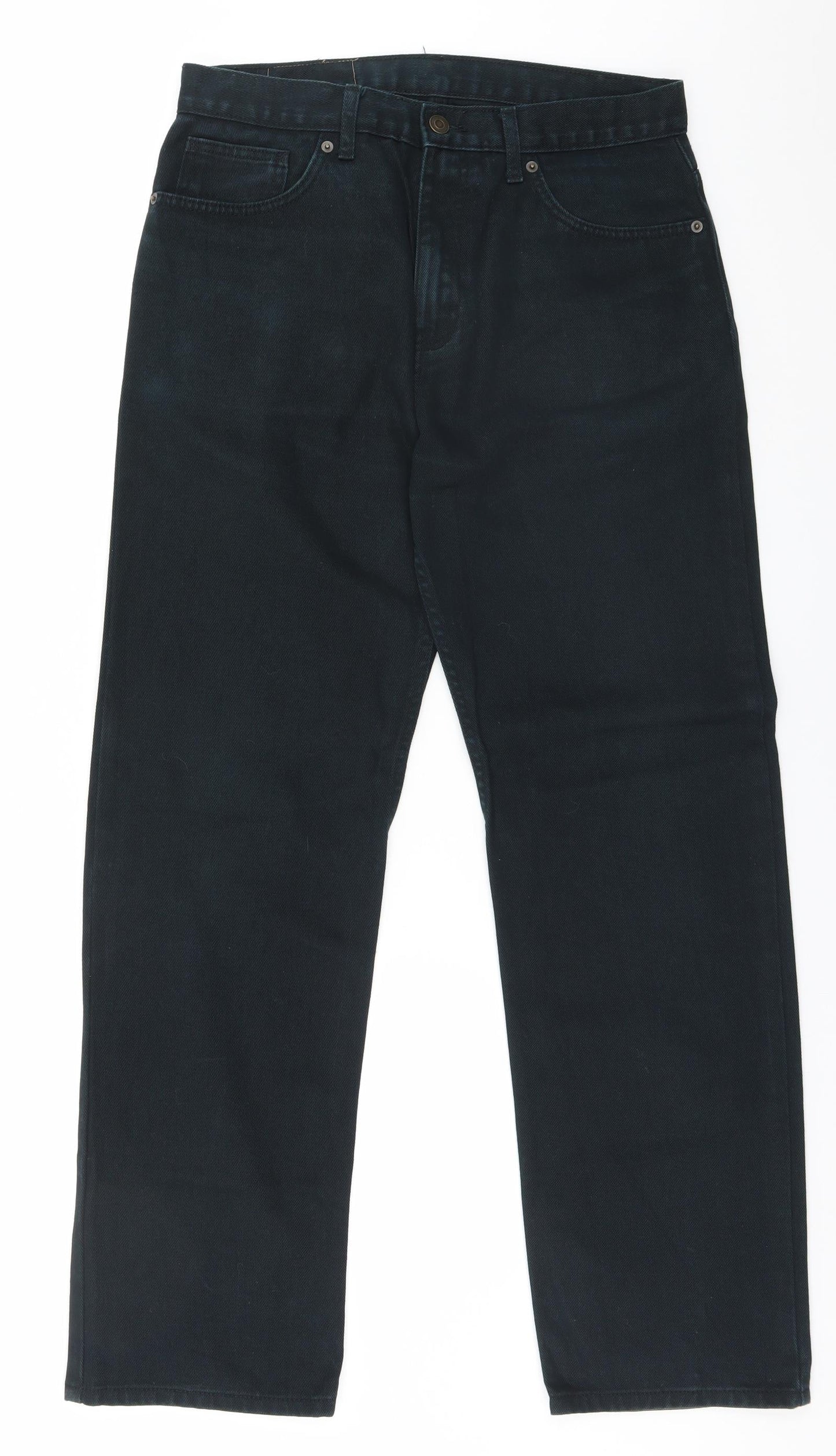 Womens UK Size 32 in Marks and Spencer Regular Fit Straight Black Jeans