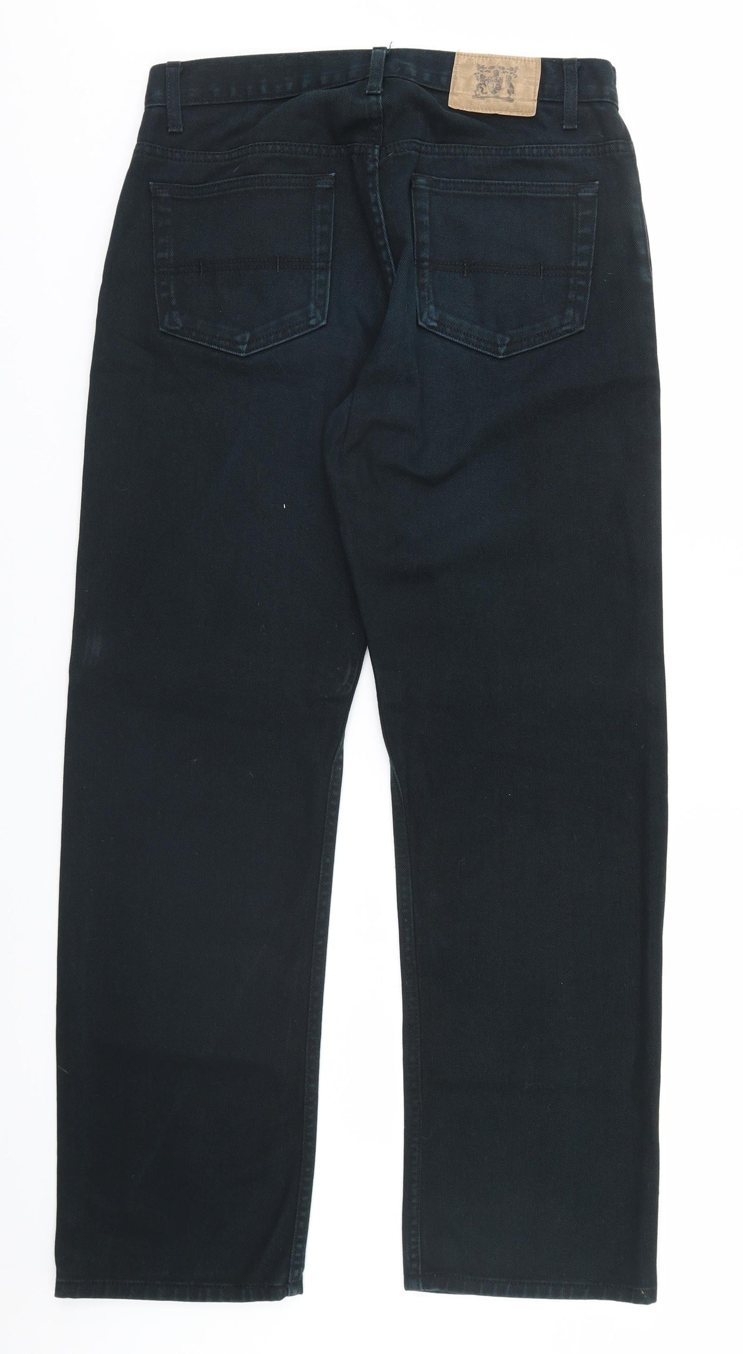 Womens UK Size 32 in Marks and Spencer Regular Fit Straight Black Jeans