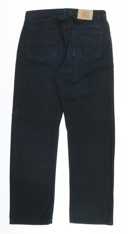 Womens UK Size 32 in Marks and Spencer Regular Fit Straight Black Jeans