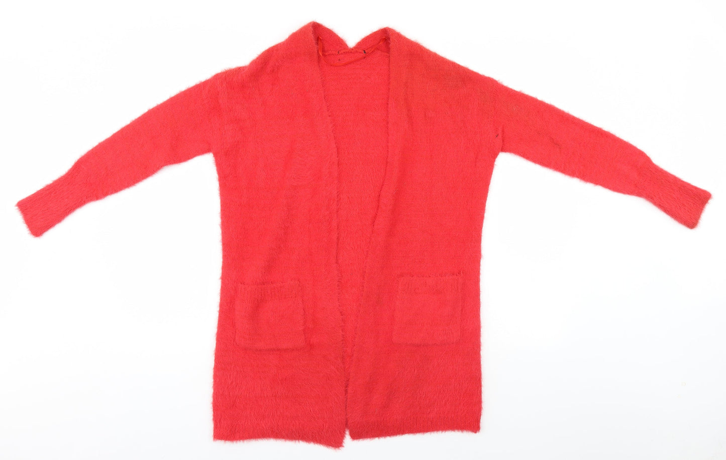 Womens UK Size  Preworn Red Cardigan Jumper