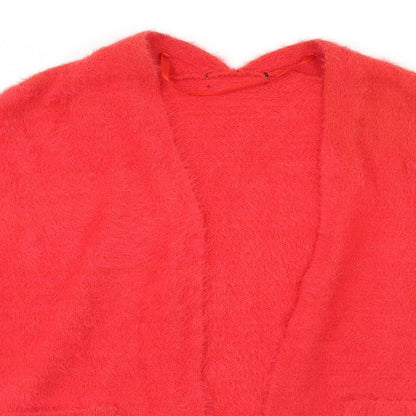 Womens UK Size  Preworn Red Cardigan Jumper