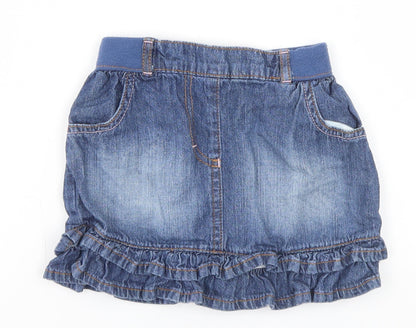 George Girls Blue   A-Line Skirt Size 3-4 Years