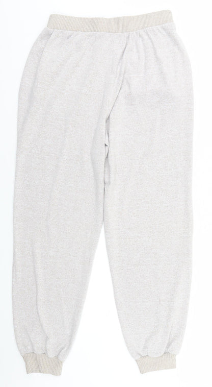 Womens UK Size 12 M&Co Regular Fit Sweatpants Grey Trousers