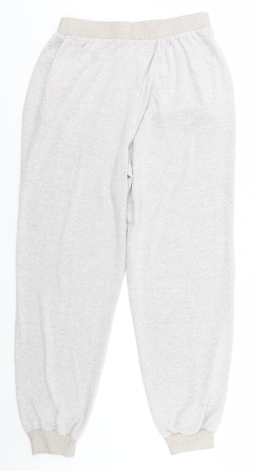 Womens UK Size 12 M&Co Regular Fit Sweatpants Grey Trousers