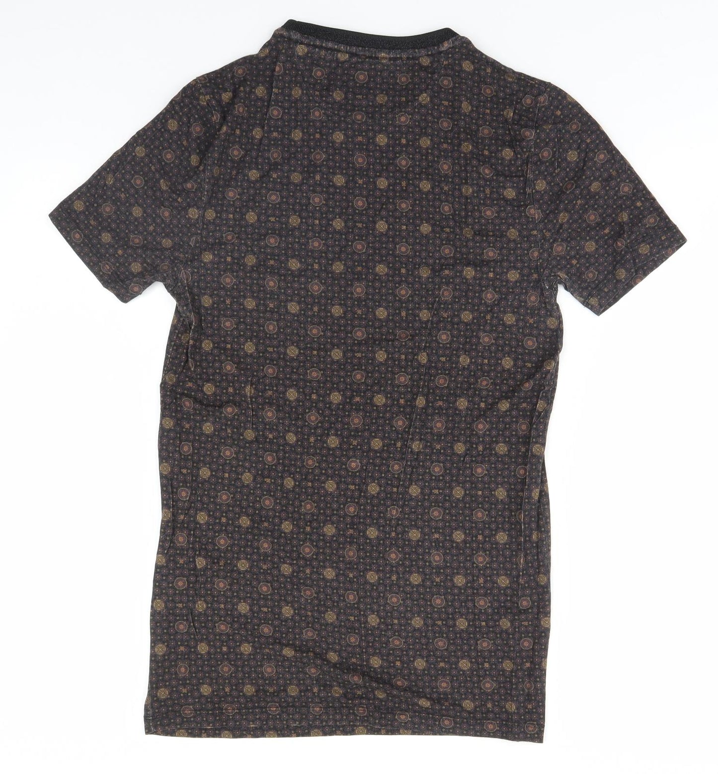 Womens UK Size XS River Island Brown Basic T-Shirt