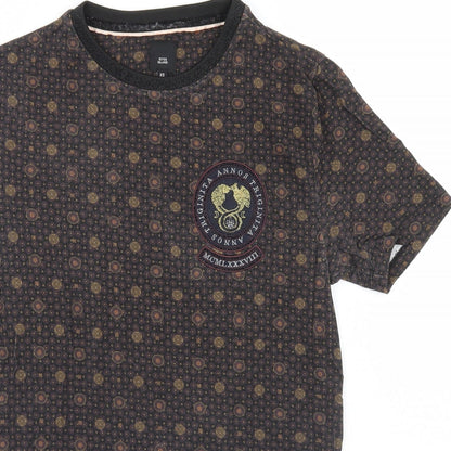 Womens UK Size XS River Island Brown Basic T-Shirt