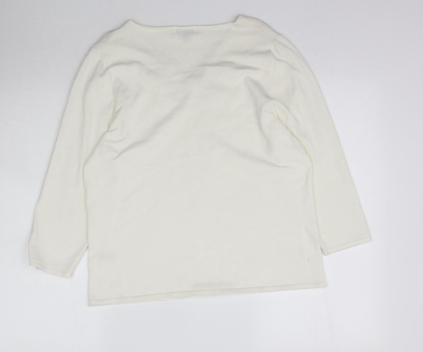 Womens UK Size 14 Nightingales White Basic Blouse