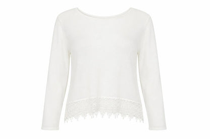 Womens UK Size L H&M White Pullover Jumper