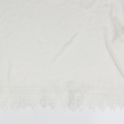 Womens UK Size L H&M White Pullover Jumper