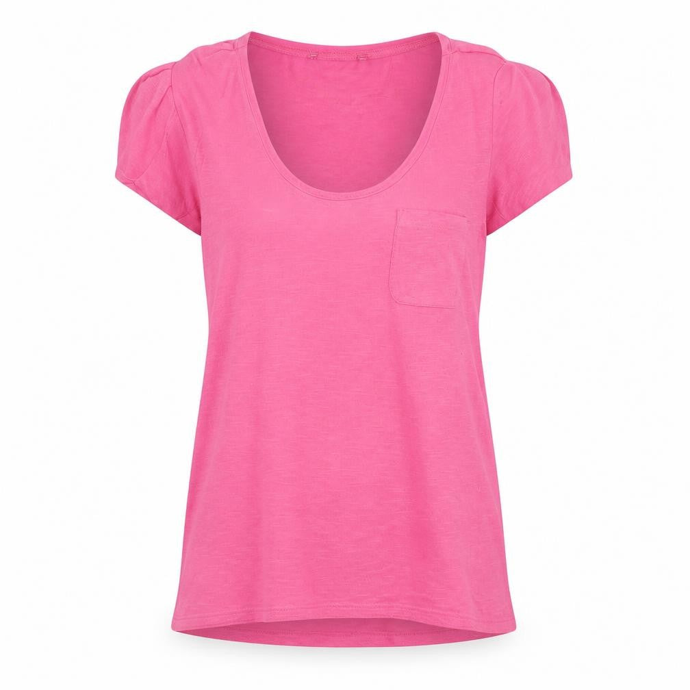 Womens UK Size 8 George Pink Basic T-Shirt