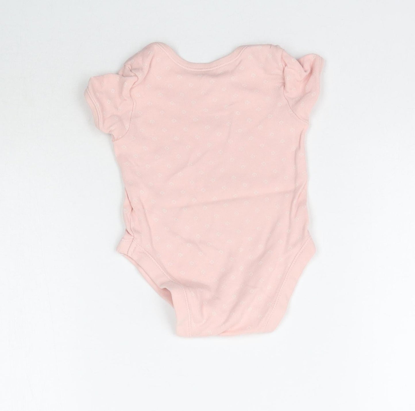 George Girls Pink Floral  Babygrow One-Piece Size 6-9 Months
