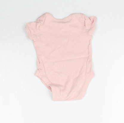 George Girls Pink Floral  Babygrow One-Piece Size 6-9 Months