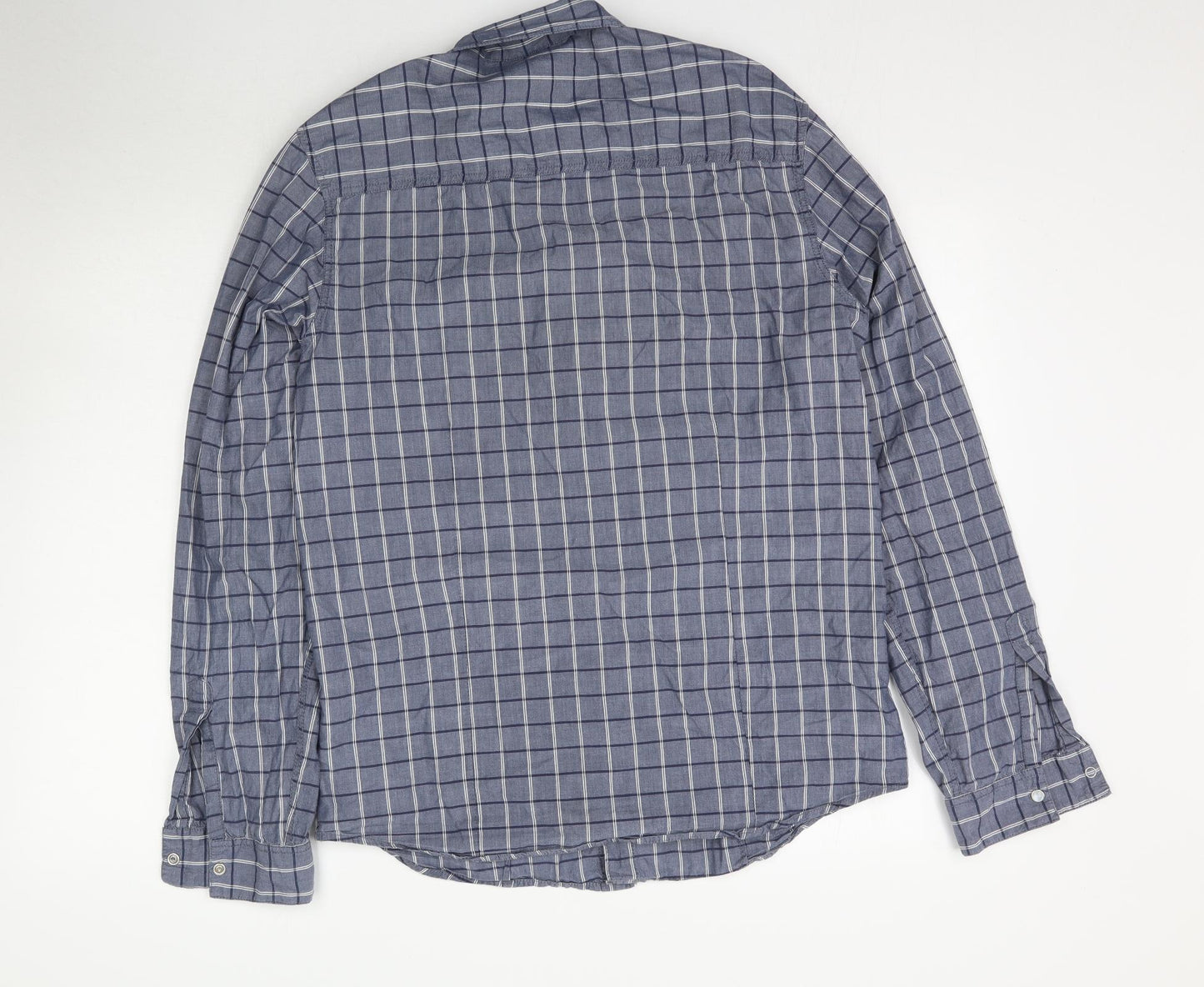 Mens UK Size M New Look Black  Button-Up Long Sleeve Casual Shirt