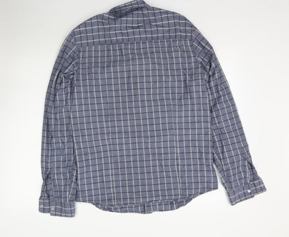 Mens UK Size M New Look Black  Button-Up Long Sleeve Casual Shirt