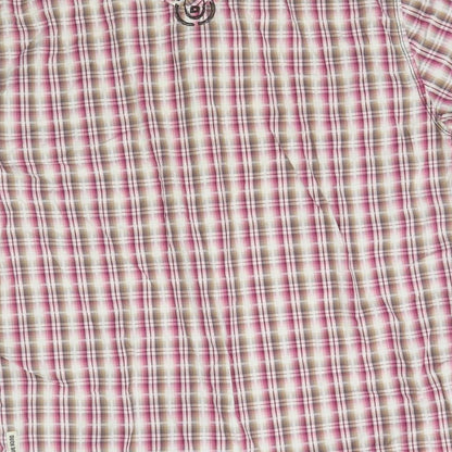 Mens UK Size L Duck and Cover Multicoloured  Button-Up Short Sleeve Casual Shirt