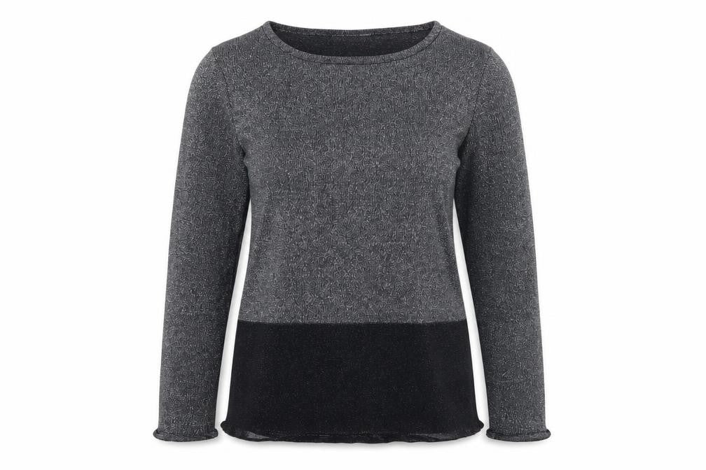 Womens UK Size 12 Avenue Silver Basic T-Shirt