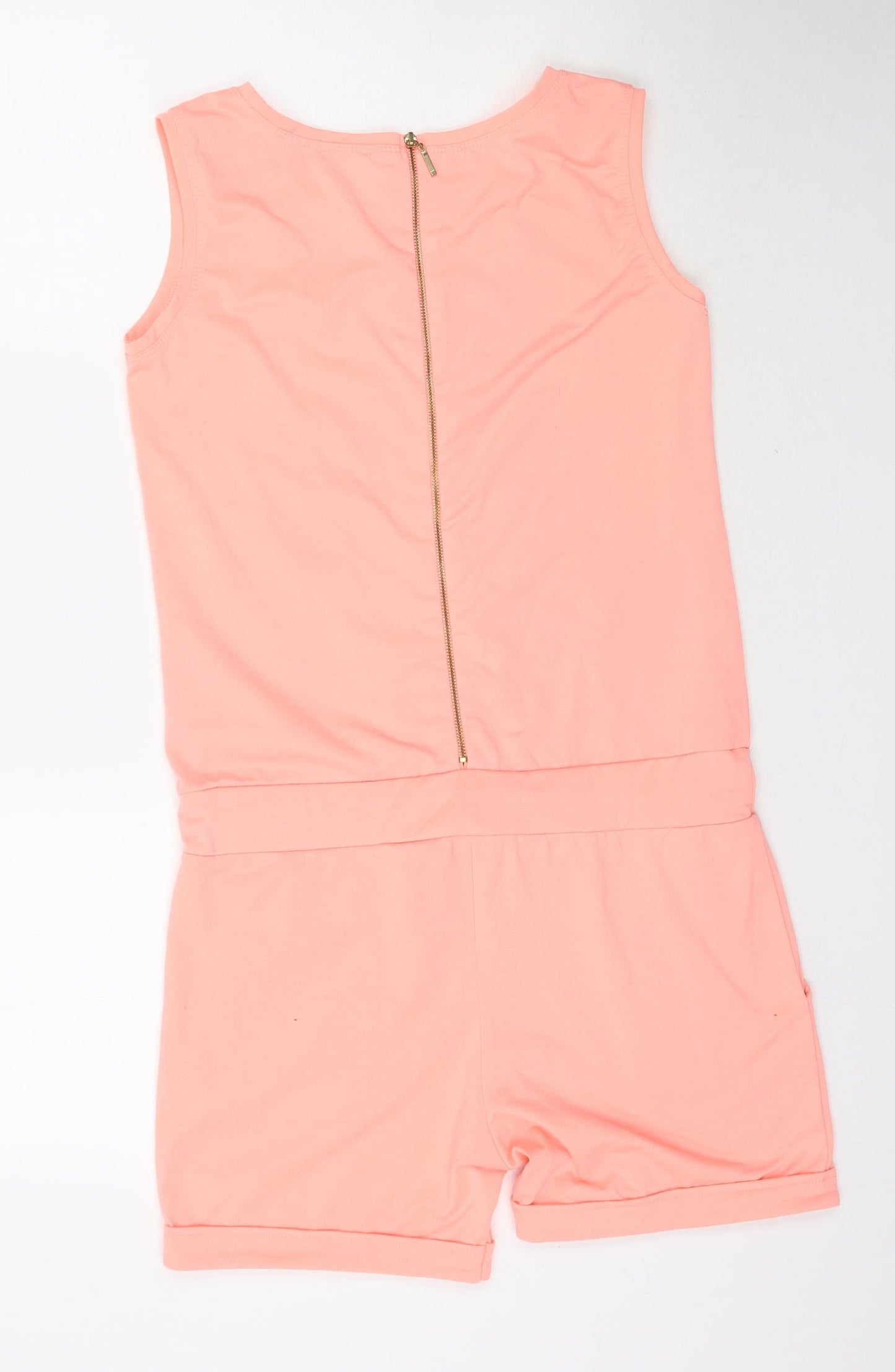 AWSARRE Womens Pink   Playsuit One-Piece Size M L5 in - Peach / Coral