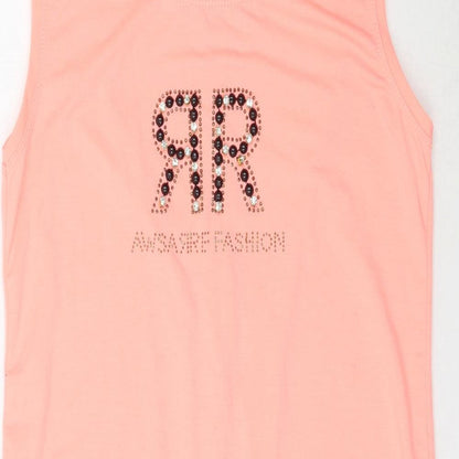 AWSARRE Womens Pink   Playsuit One-Piece Size M L5 in - Peach / Coral