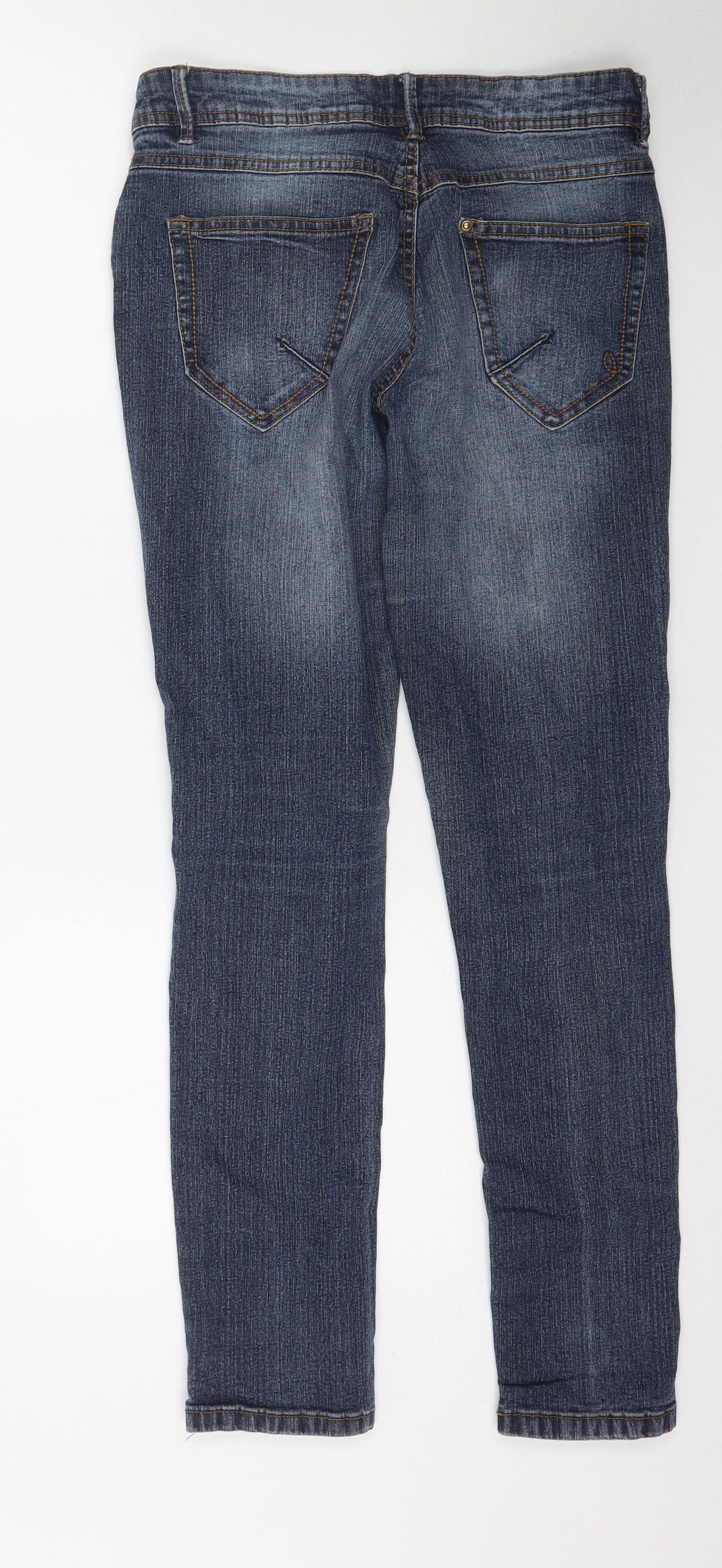 Yessica Womens Blue  Denim Skinny Jeans Size 6 L29 in