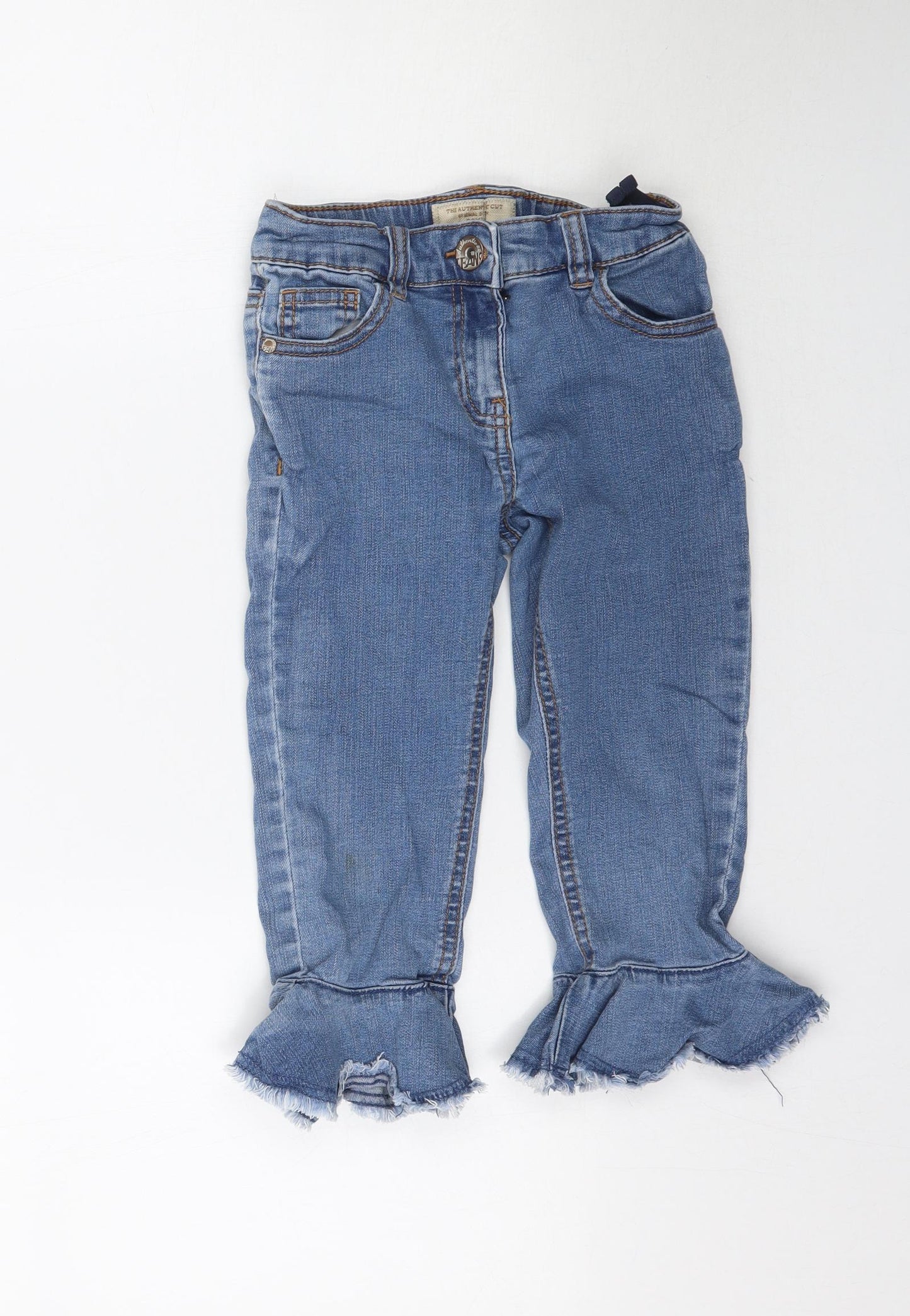 NEXT Girls Blue  Denim Flared Jeans Size 8 Years