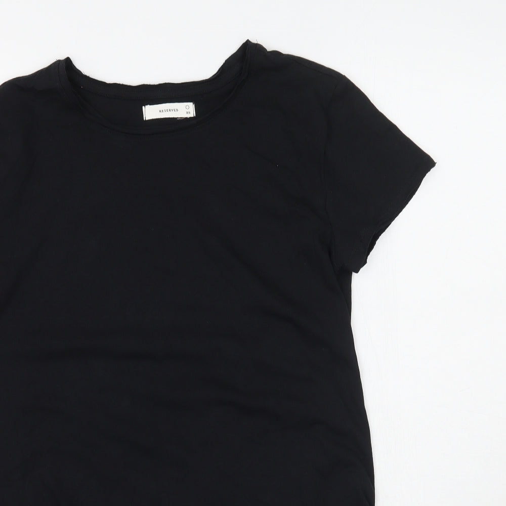 Reserved  Mens Black    T-Shirt Size XS
