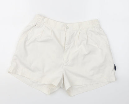 Additional front view of Olympus women’s white cargo shorts, size XL