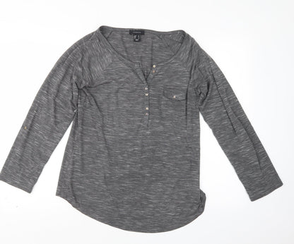 Womens UK Size 10 Atmosphere Grey Basic T-Shirt