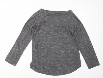 Womens UK Size 10 Atmosphere Grey Basic T-Shirt