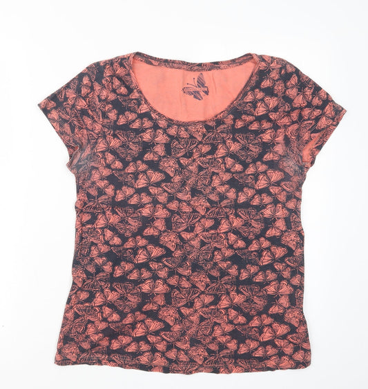 Womens UK Size 14 Debenhams Pink Basic T-Shirt