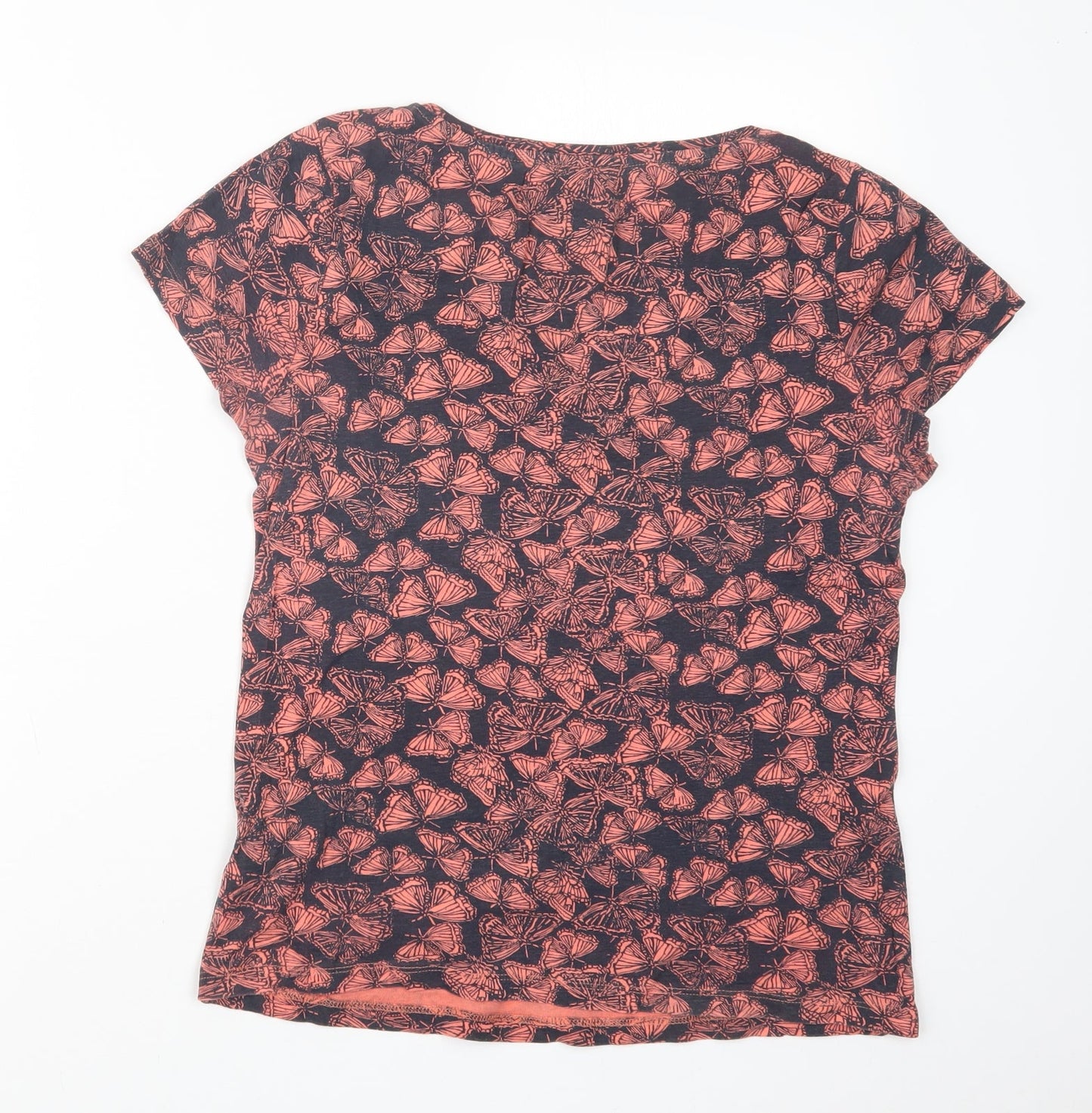 Womens UK Size 14 Debenhams Pink Basic T-Shirt