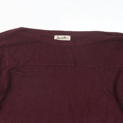 Womens UK Size 14 ARISTA Purple Pullover Jumper