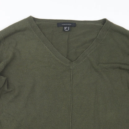Womens UK Size 14 Atmosphere Green Pullover Jumper