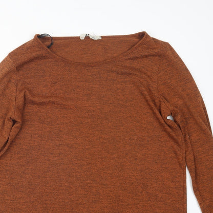 Womens UK Size 12 Peacocks Orange Pullover Jumper