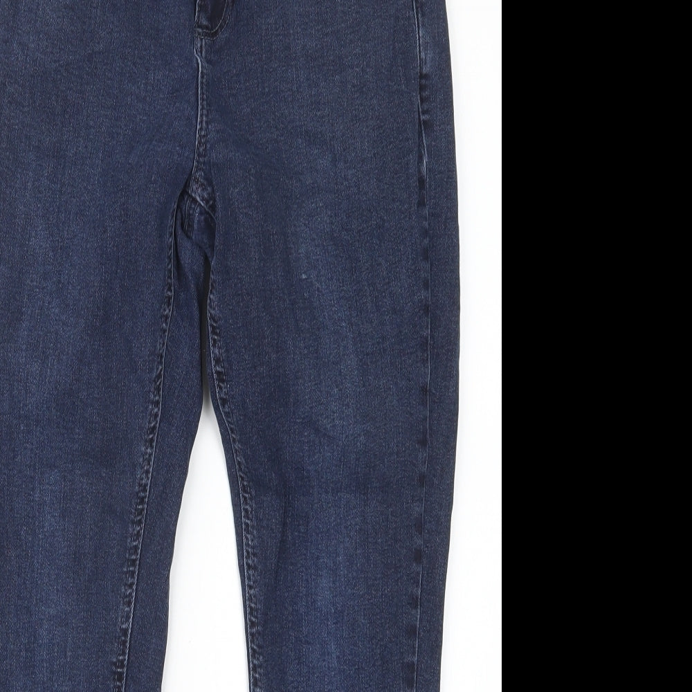 Dorothy Perkins Womens Blue  Denim Straight Jeans Size 10 L23.5 in